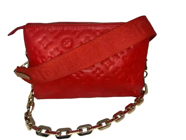 Pre-owned Louis Vuitton Paris France Crossbody Bags Coussin pm red