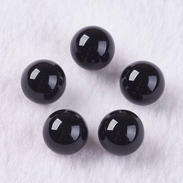 Natural Black Onyx Beads