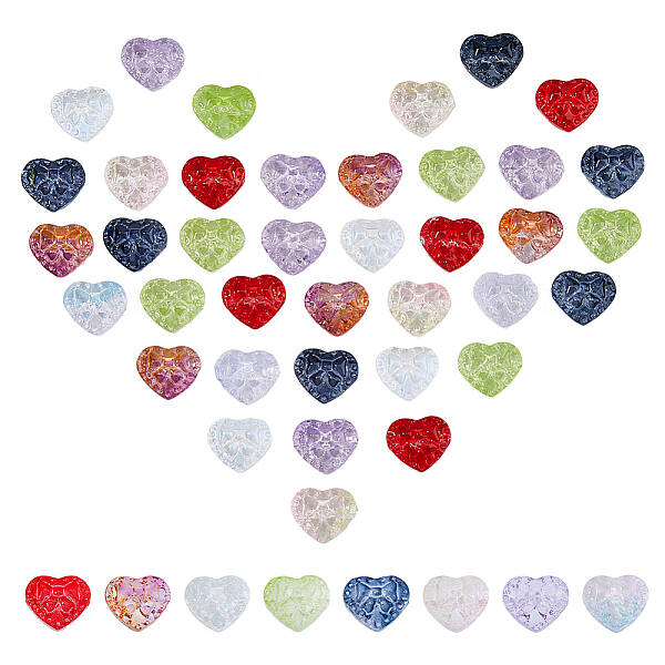 120Pcs 8 Colors Glass Beads