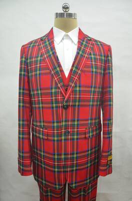 Plaid-235 Red