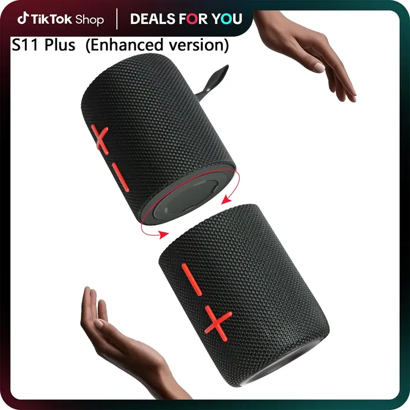 CYBORIS S11 Plus 2 in 1 Bluetooth Speaker 40W High Volume Stereo IPX6 Waterproof 24 Hours Play Time Bluetooth V5.3 Connectabl...
