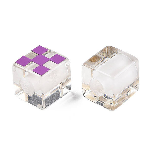 Transparent Resin European Beads