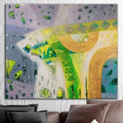 Abstract Colorful Paintings On Canvas Original Hand Painted Art Textured Painting Support Ukraine | VILLAGE ROAD