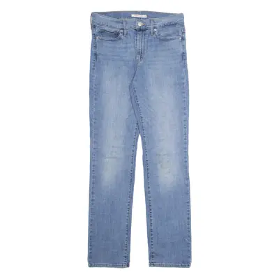 LEVI'S Womens Jeans Blue Slim Straight Stone Wash W29 L32