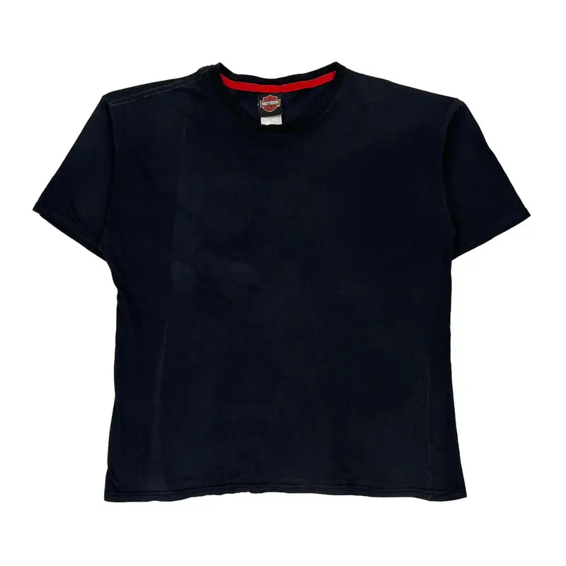 Harley Davidson T-Shirt - Small Black Cotton Blend