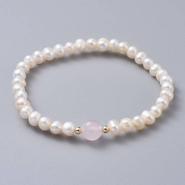 Stretch Grade A Natural Freshwater Pearl Bracelets