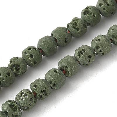 Synthetic Lava Rock Dyed Beads Strands