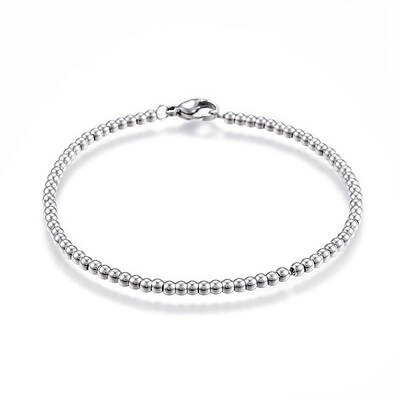 Tarnish Resistant 304 Stainless Steel Ball Chain Bracelets