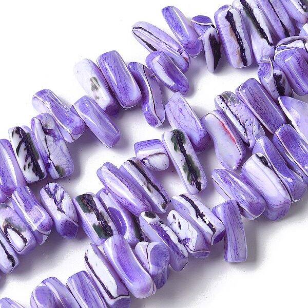 Dyed Natural Trochus Shell Beads Strands