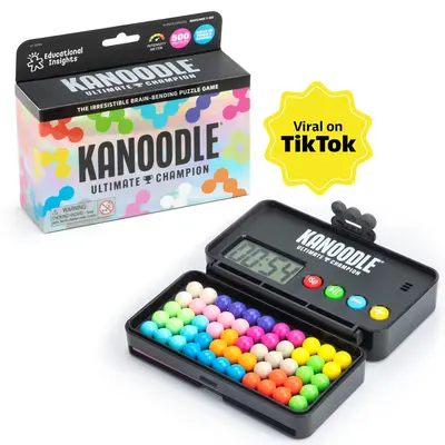 Educational Insights Kanoodle Puzzle Game (200 Puzzles) & Ultimate Champion (500 Puzzles): Brain Teaser, Travel Game, Improve...