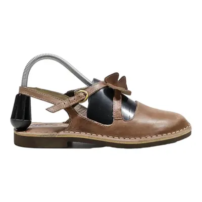 KICKERS Strappy Sandals Brown Leather Womens UK 4