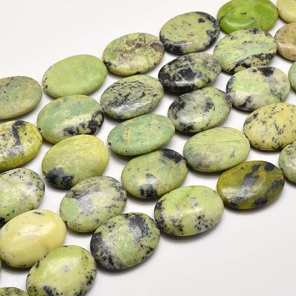 Natural Serpentine Oval Beads Strands