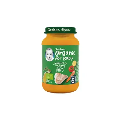 Gerber Organic Tomato Carrot Turkey 1U 190g