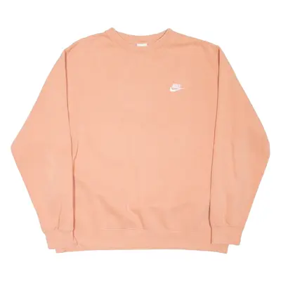 NIKE Mens Sweatshirt Pink XL
