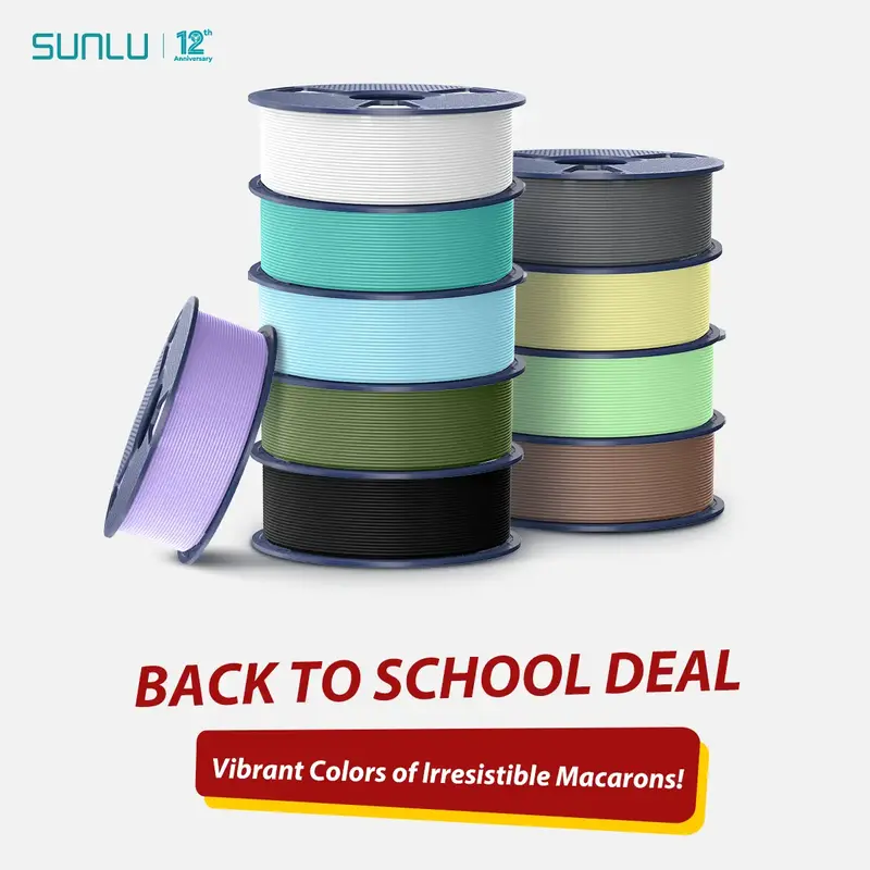 PLA Meta Macaron Colors 3D Printer Filament PLA Meta Filament, 1KG PLA 3D Printer Filament 1.75mm, Tougher Neatly Wound 3D Fi...