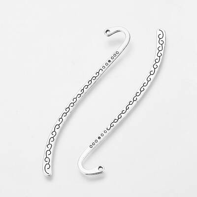 Tibetan Style Antique Silver Tone Zinc Alloy Bookmarks