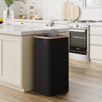 HAUSNEED 26 Gallon Kitchen Recycling Bin: Spacious 100L Capacity with 2 Removable, Reusable Liner Bags & Lid – Perfect for ...