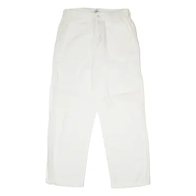 BLARE DU NIL Mens Trousers White Regular Straight 80s W30 L30