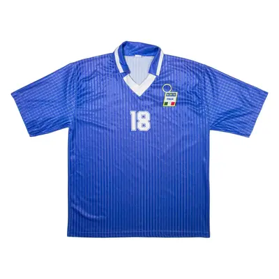 Italy World Cup 1994 Home Mens Jersey Blue V-Neck L