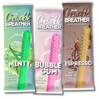Summer Mix Edition Chewable Breather Stick Aromatherapy Natural Habit Replacement Hand Chewer with Essential Oils for on the ...