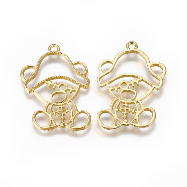 Alloy Open Back Bezel Pendants