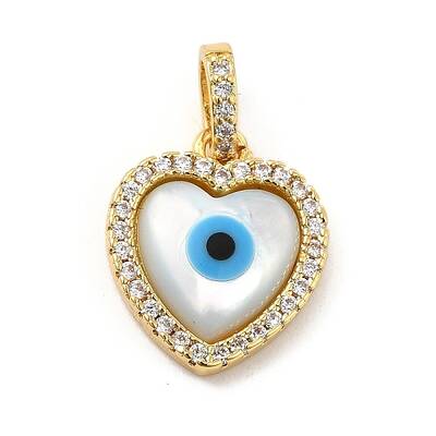 Brass Micro Pave Cubic Zirconia Pendants