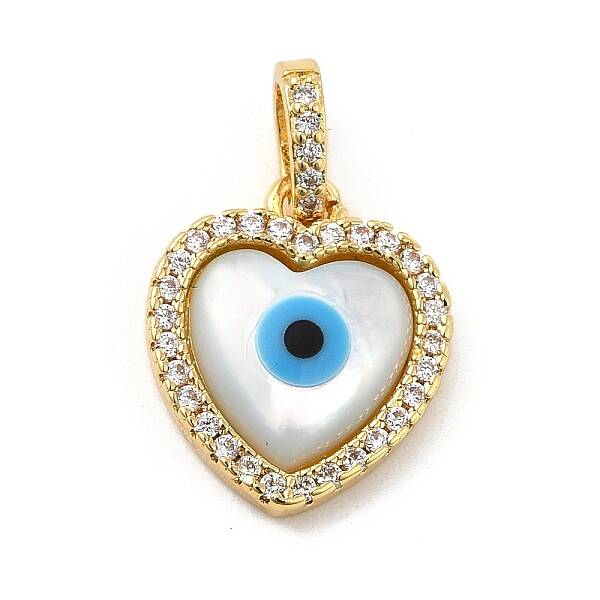 Brass Micro Pave Cubic Zirconia Pendants