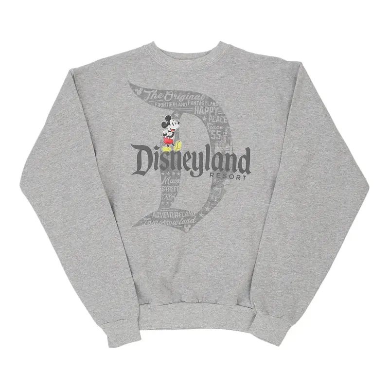 Age 13-14 Disneyland Resort Disney Cartoon Sweatshirt - Small Grey Cotton