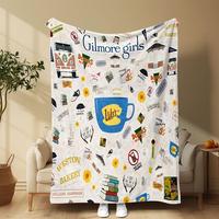 Cartoon Pattern Blanket, Soft Comfortable Throw Blanket, Comfy Bedding Blankets, Warm Napping Blanket for Home Office Travel ...