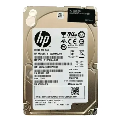 658537-001 HP 600GB 6Gb/s SAS 10000 2.5-inch Hard Drive