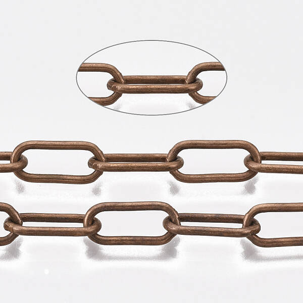 Unwelded Iron Paperclip Chains
