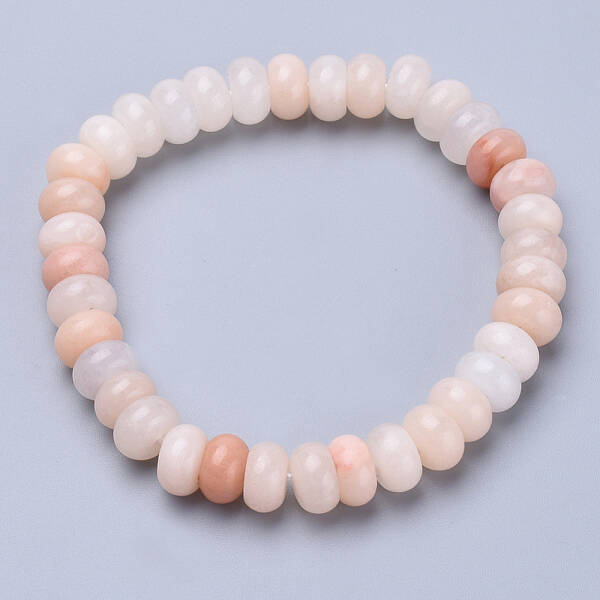 Natural Pink Aventurine Beaded Stretch Bracelets