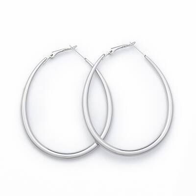 Tarnish Resistant 201 Stainless Steel Teardrop Hoop Earrings for Women