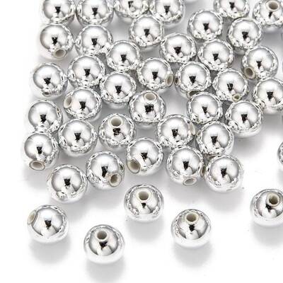 Plating Plastic Acrylic Round Beads