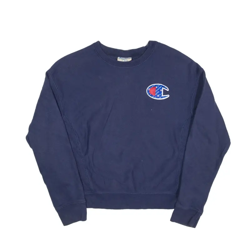 CHAMPION Reverse Weave Sweatshirt Blue Womens S