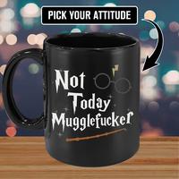 Wizard Gift For Wizarding Fans Not Today Mug- Funny Coffee Mug Cute Christmas Birthday Present For Fans Gift All Star Drinkwa...