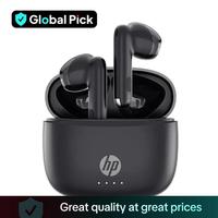HP Wireless Earphone, 1 Count In-ear Design Noise Cancelling Headphone with Charging Case, Stereo Bass Earbuds, IPX4 Waterpro...