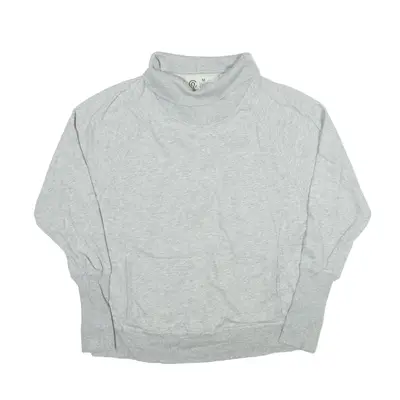 CHAMPION Relaxed Fit Sweatshirt Grey Roll Neck Womens M
