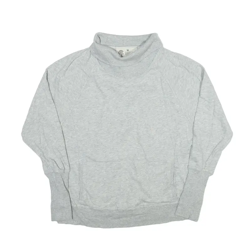 CHAMPION Relaxed Fit Sweatshirt Grey Roll Neck Womens M