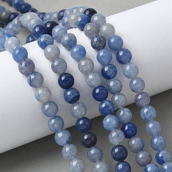 Natural Blue Aventurine(Dyed and Heated) Beads Strands