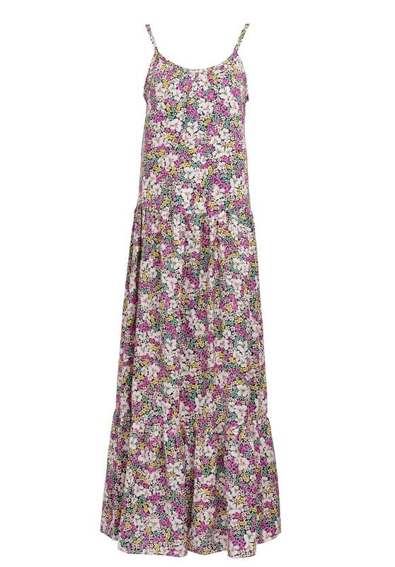 Dress Gladys Dress Purple-Yellow-White | Color: PURPLE YELLOW WHITE | Size: S