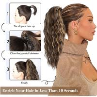 Yetta Long Wavy Claw Clip Ponytail Extension 18\
