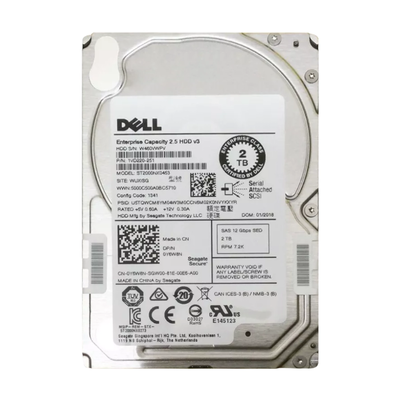 Y6W8N Dell 2TB 12Gb/s SAS 7200 2.5-Inch 8MB Hard Drive