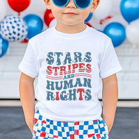 Adult And Youth T-shirt, Stars Stripes And Human Rights Toddler Shirt, Retro 4th Of July T-shirt, Liberal American Shirt, Pat...