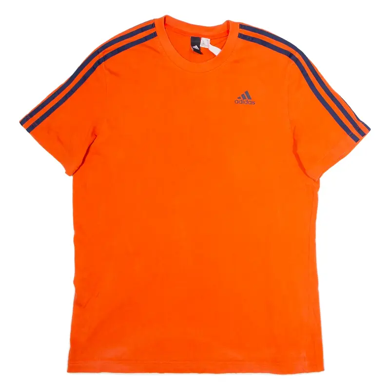ADIDAS Mens T-Shirt Orange Crew Neck M