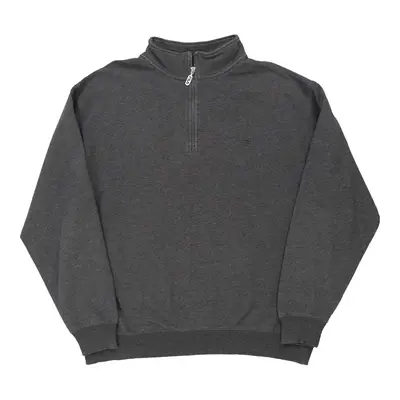 Fila 1/4 Zip - XL Grey Cotton Blend