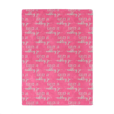 Two Fonts Design Customized Name Blanket Kids Gift - Aperturee