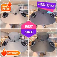 Summer outdoor solar fan bucket hat go out travel fishing sun protection hat big brim sun hat