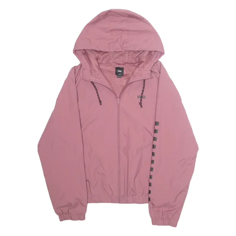 VANS Womens Rain Jacket Pink Hooded XL