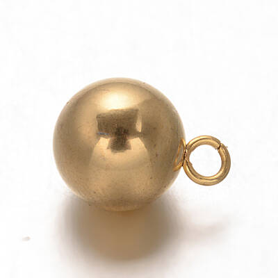Round Ion Plating(IP) 304 Stainless Steel Charms